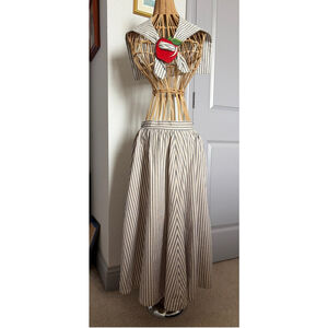 VTG, retro 70/80’s Women's Unbranded A-Line Skirt S Beige Navy Striped